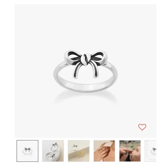 James Avery Sterling Bow Ring - Picture 5 of 6